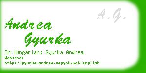 andrea gyurka business card